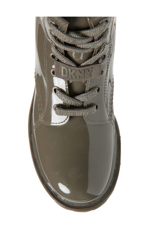 Dkny Tilly Lace-up Rain Boot In Burgundy