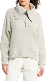 Sweaty Betty Restful Bouclé Half Zip Pullover