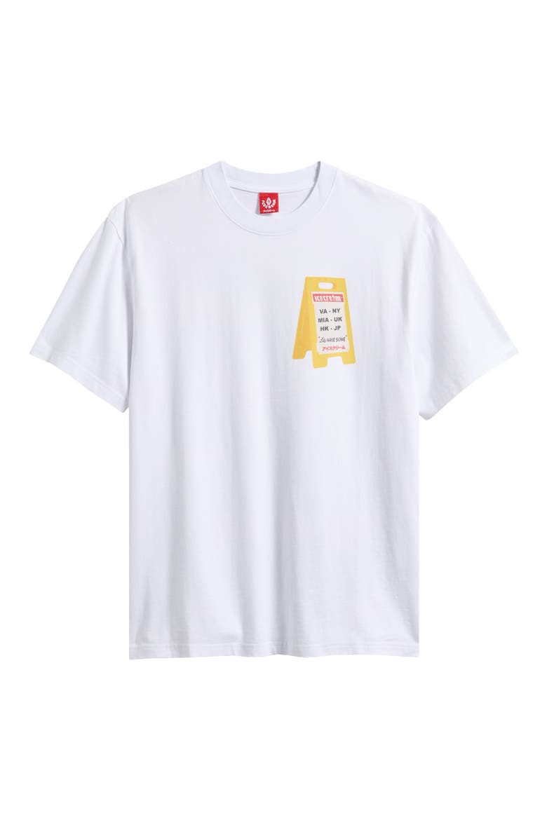 Aisle Closed Graphic T-Shirt, Alternate, color, WHITE