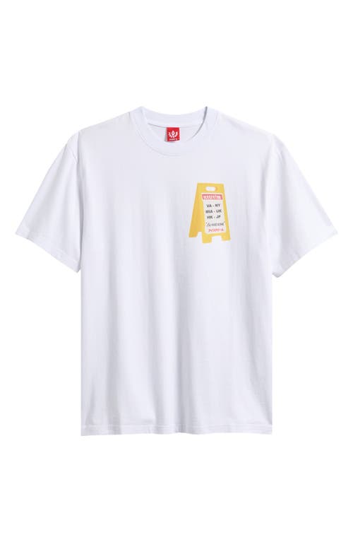 Icecream Aisle Closed Graphic T-shirt In White