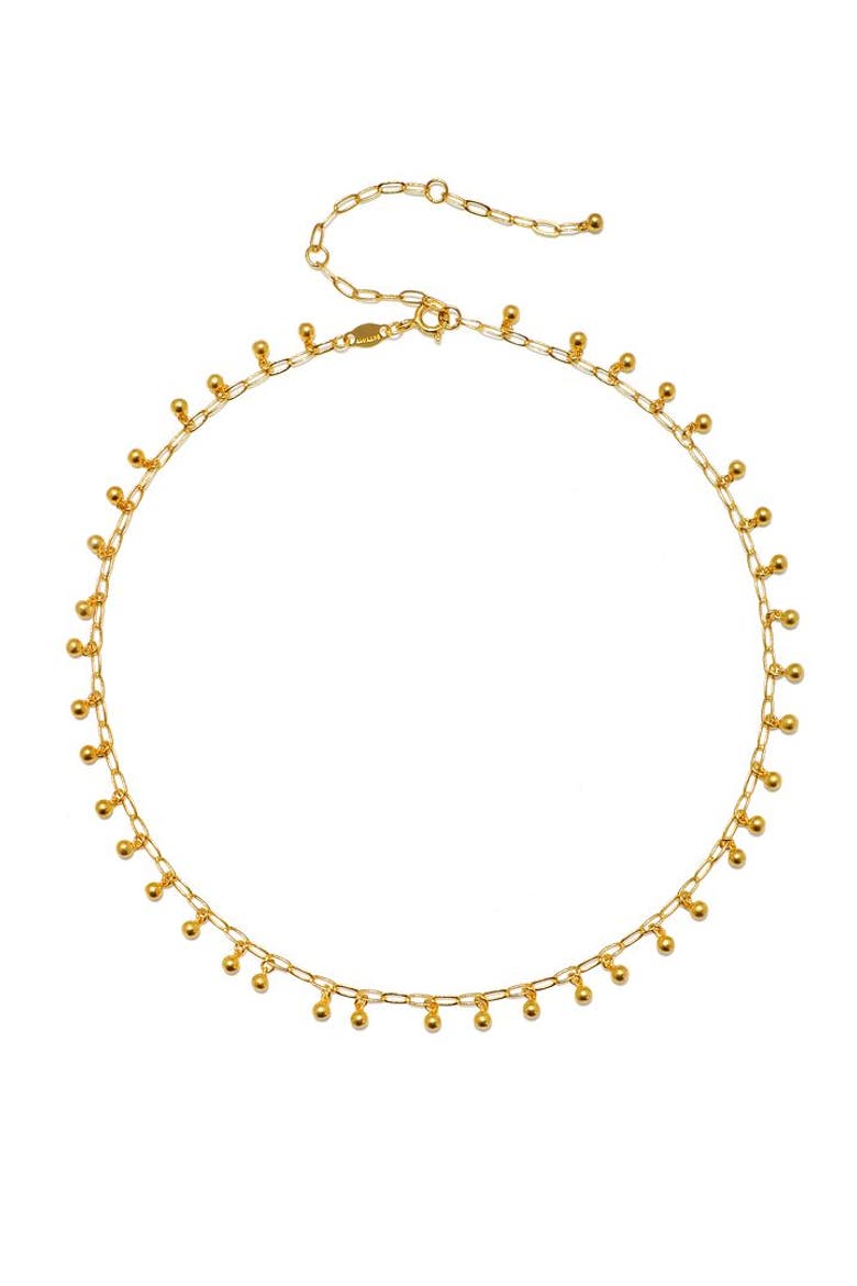 Joyful Choker Necklace, Alternate, color, Gold