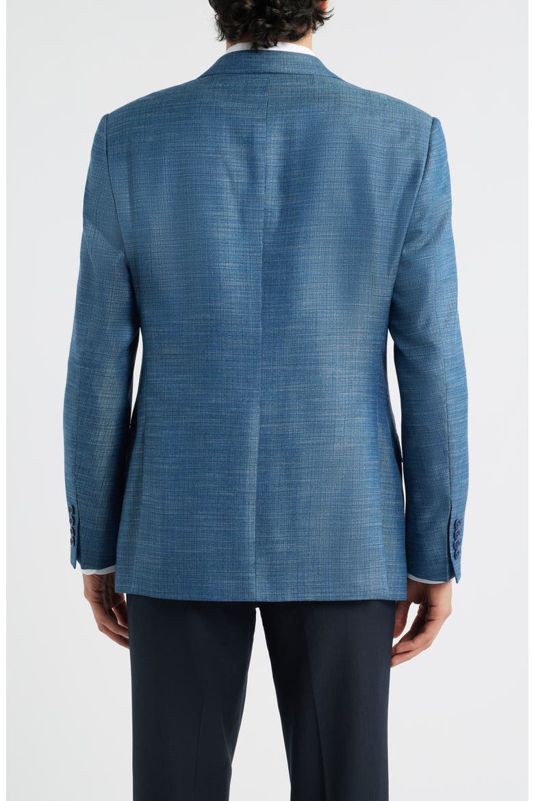 Slub Teal Sport Coat, Alternate, color, TEAL