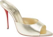 Christian Louboutin Miss Z Pointed Toe Metallic Sandal
