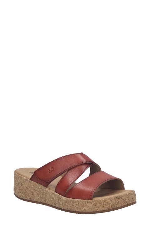 Evita 04 Platform Wedge Slide Sandal (Women)