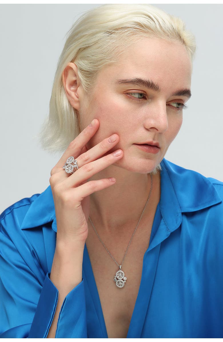 Classicharms Wheel of Fortune Signet Ring, Alternate, color, Silver