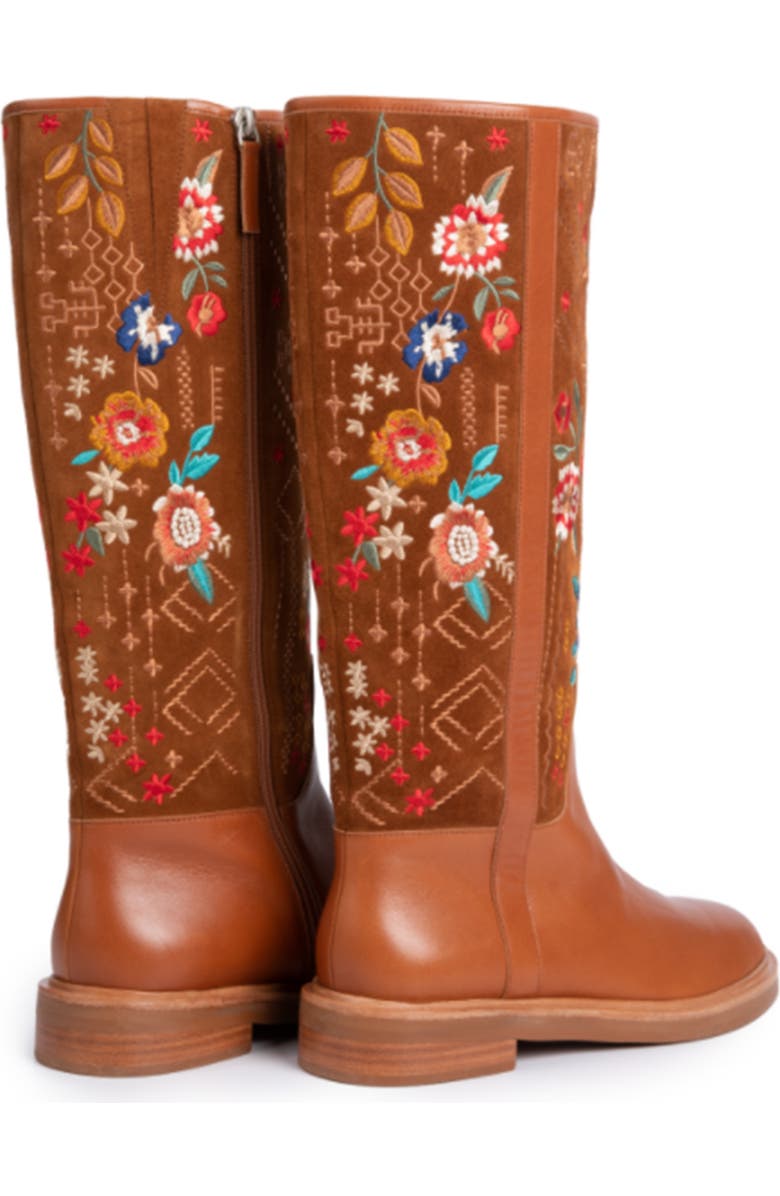 Johnny Was Olivia Embroidered Knee High Boot, Alternate, color,