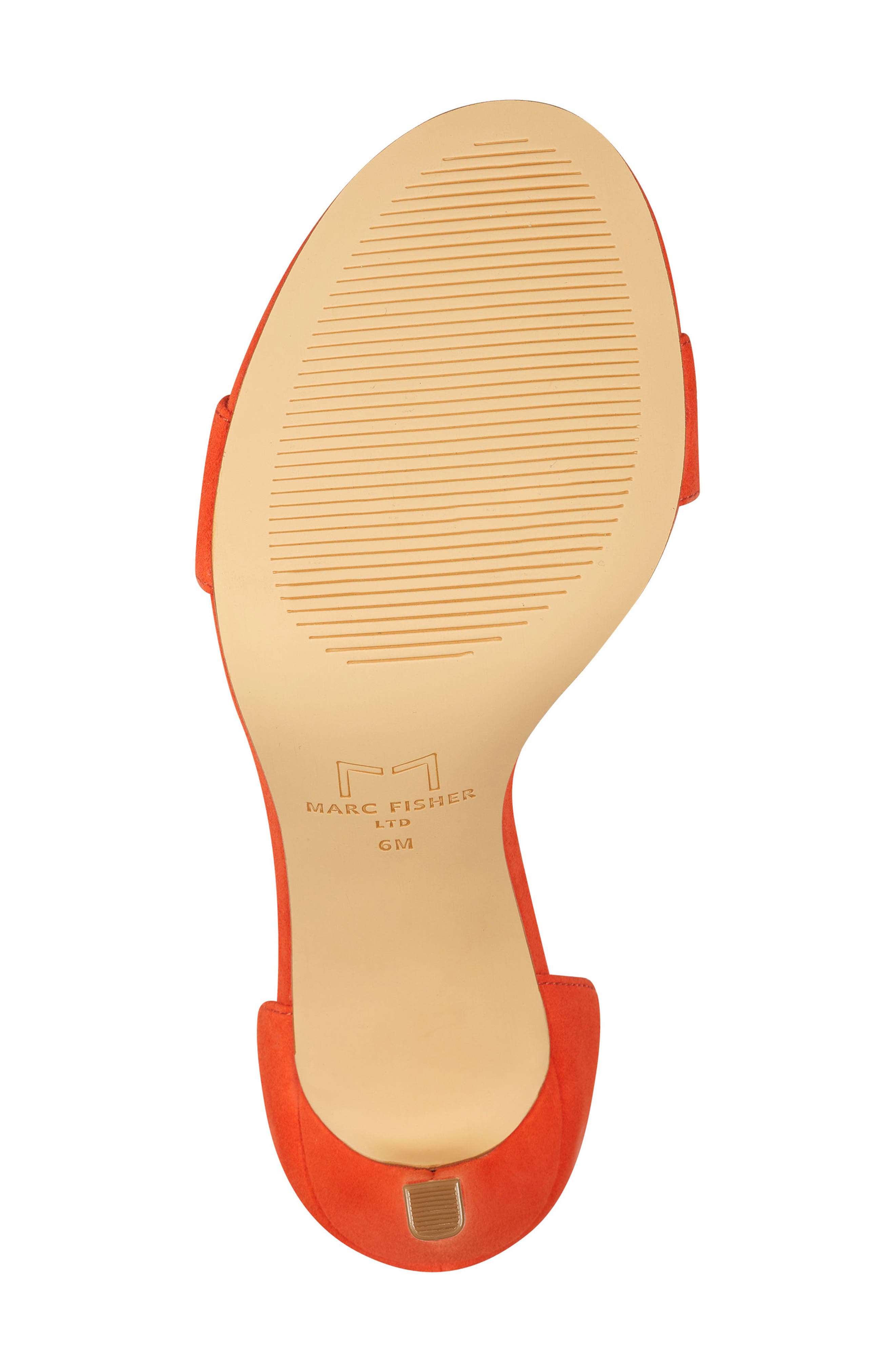 Kora Ankle Strap Sandal, Alternate, color, WARM TANGERINE SUEDE
