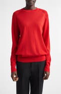 LOULOU DE SAISON Ditto Fine Knit Cashmere Crewneck Sweater