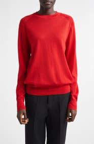 LOULOU DE SAISON Ditto Fine Knit Cashmere Crewneck Sweater