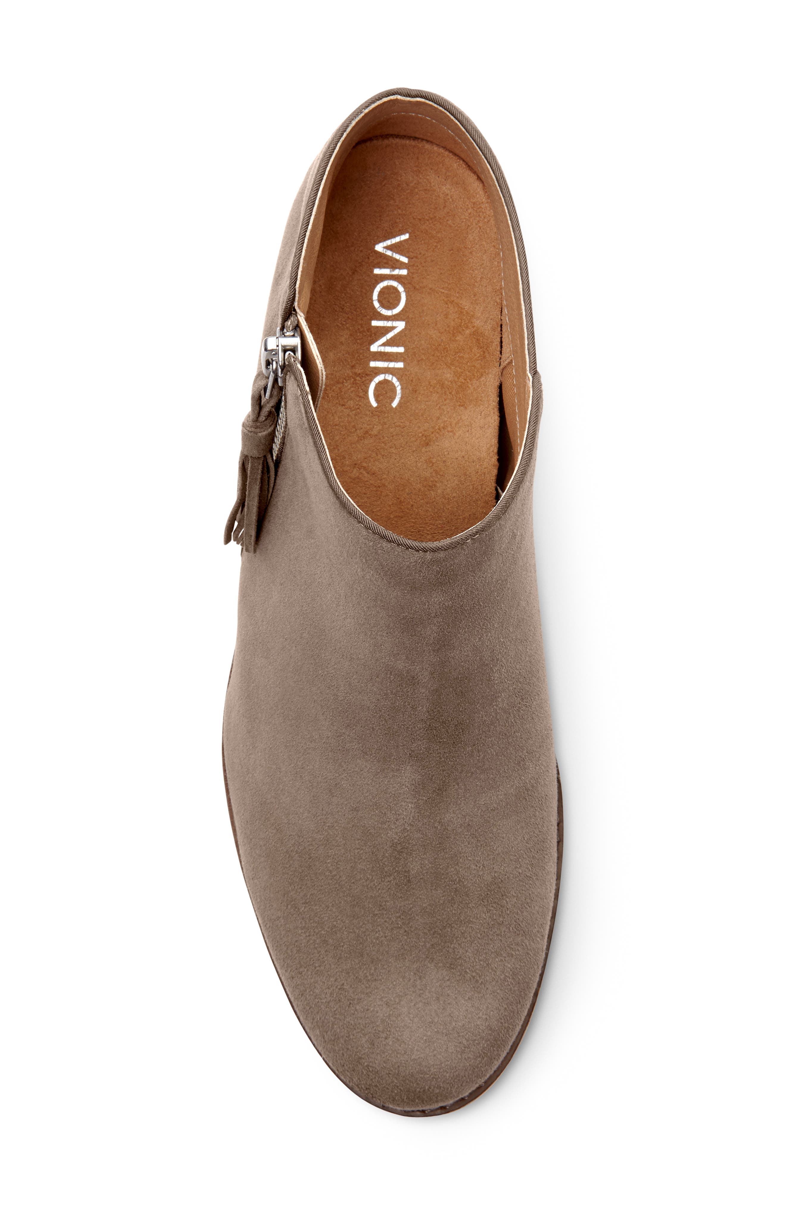 Serena Ankle Boot, Alternate, color, GREIGE SUEDE