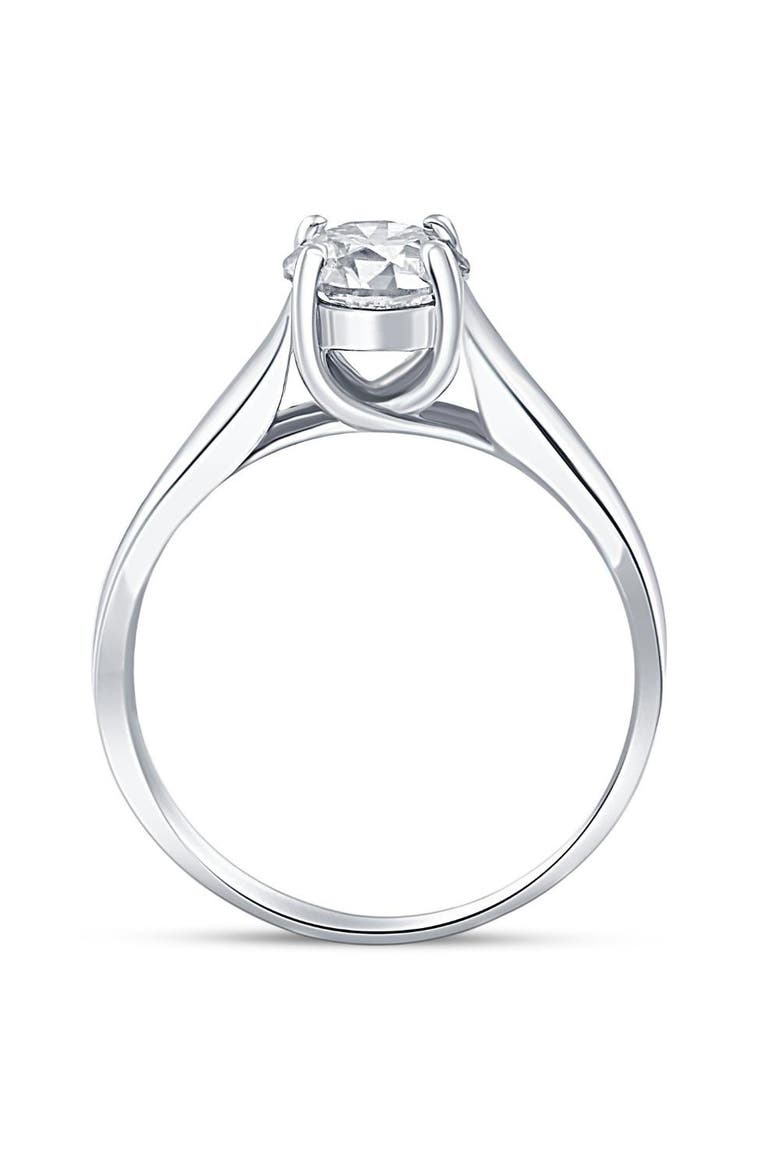 1 Ct Solitaire Round Cut Diamond Engagement Ring 14k Gold Lab Grown, Alternate, color, 14k White Gold