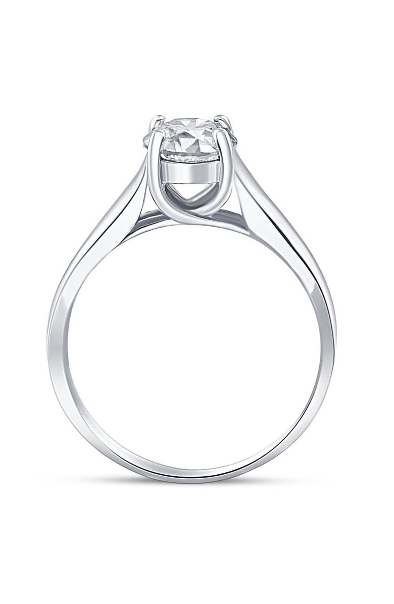 Bliss Diamond 1 Ct Solitaire Round Cut Diamond Engagement Ring 14k Gold Lab Grown, Alternate, color, 14K White Gold