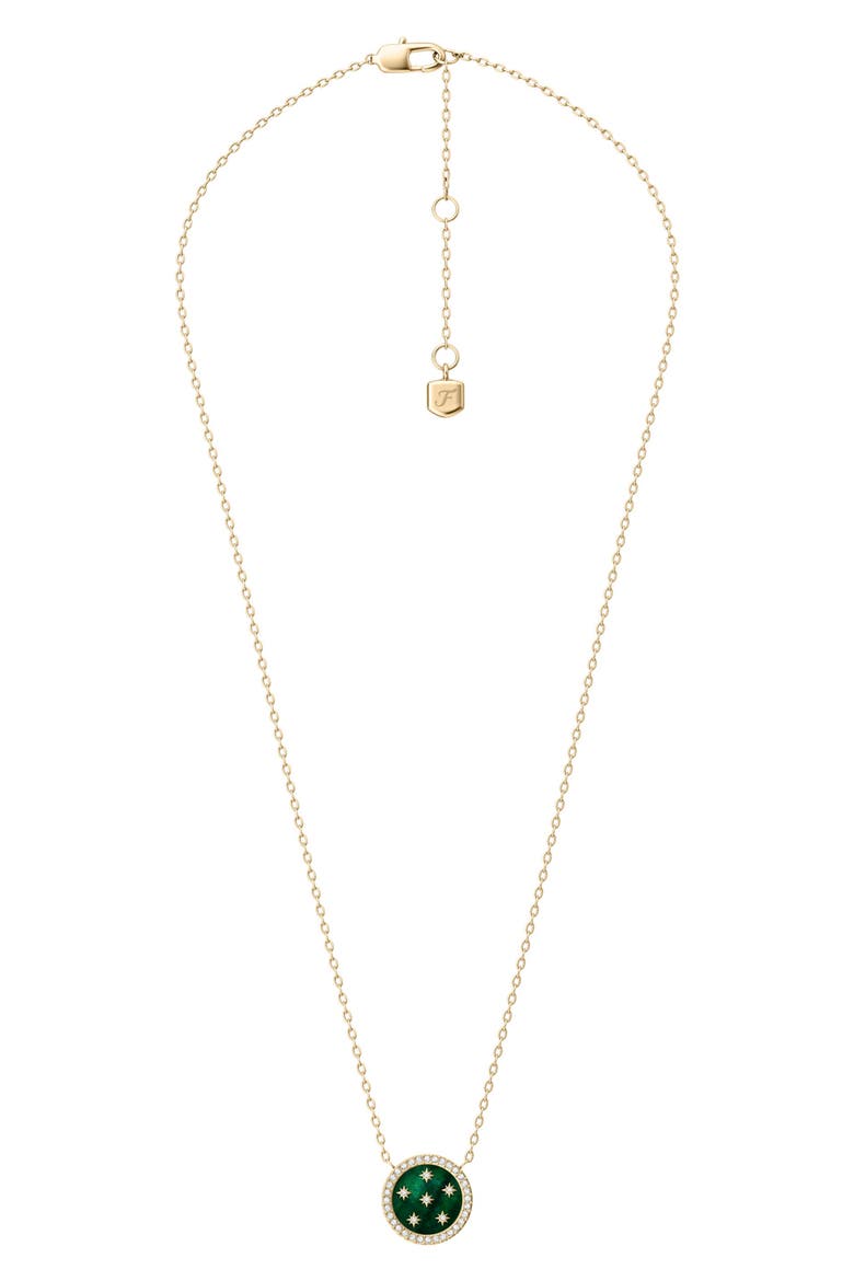Merrit Northlight Mother of Pearl Pendant Necklace, Alternate, color, GOLD