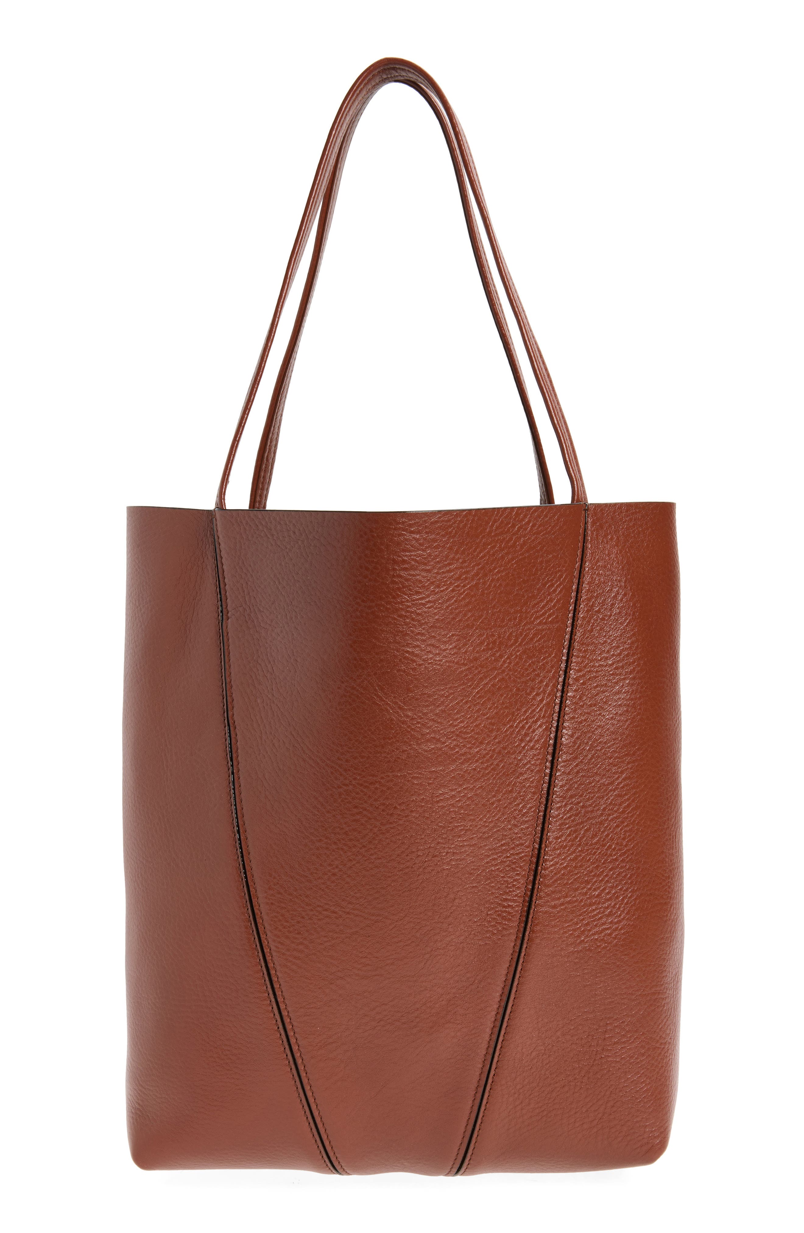Spin Leather Tote, Alternate, color, BLUSHY BROWN