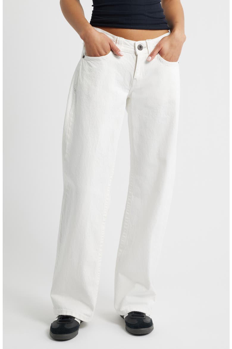 Kayla Aruba Wide Leg Jeans, Main, color, WHITE