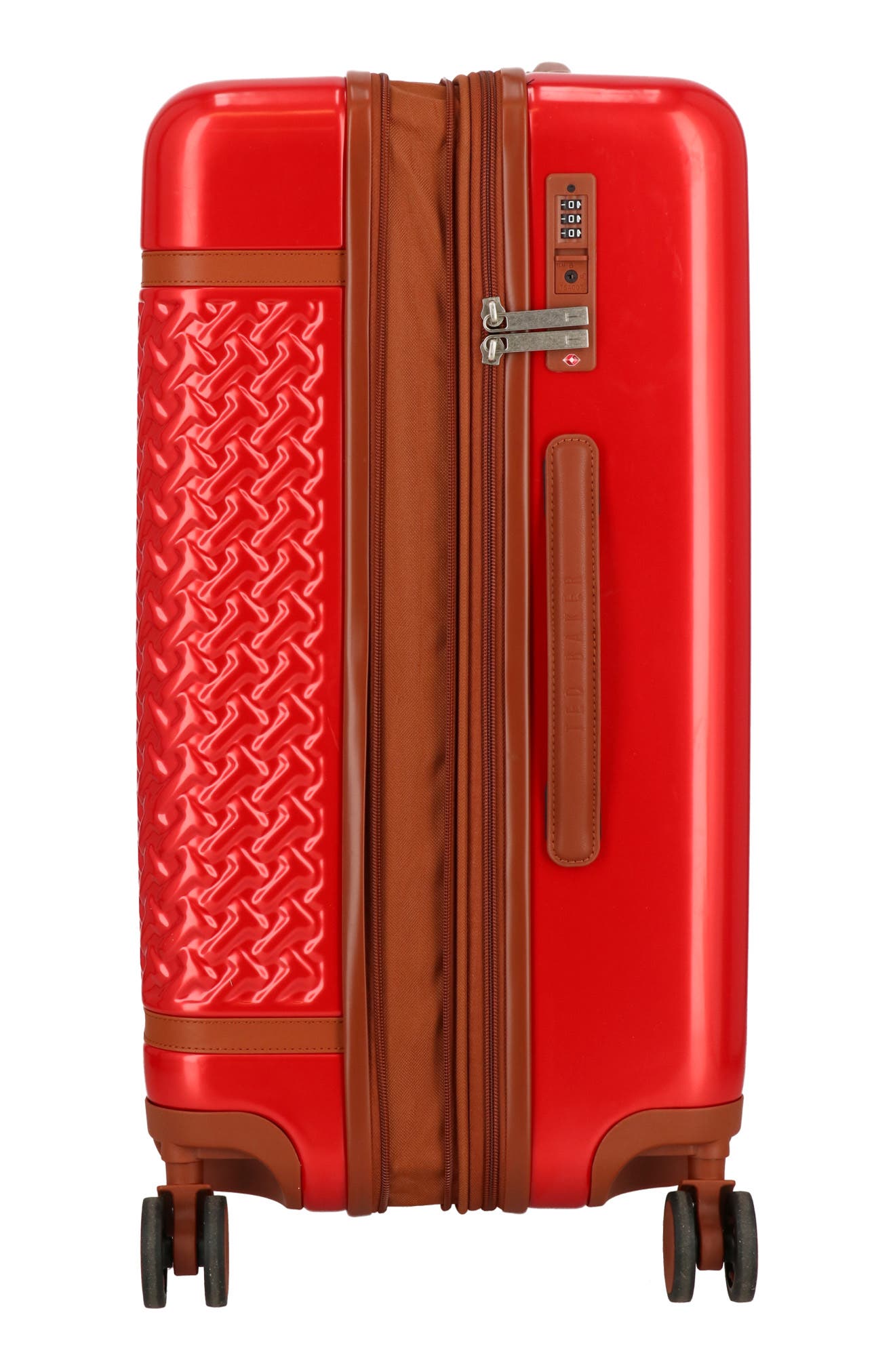 Ted Baker Bolton 3-Piece Hardside Spinner Luggage Set, Alternate, color, Red