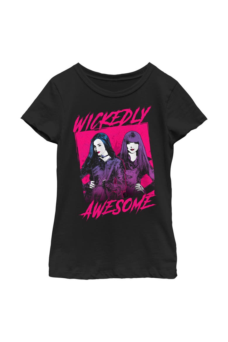 Girl's Descendants 2 Wickedly Awesome  Graphic T-Shirt, Main, color, Black