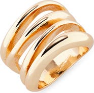 Open Edit Wavy Band Ring