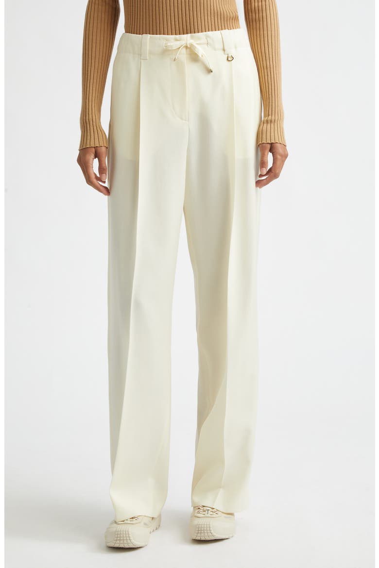 Virgin Wool Gabardine Pants, Main, color, WHITE