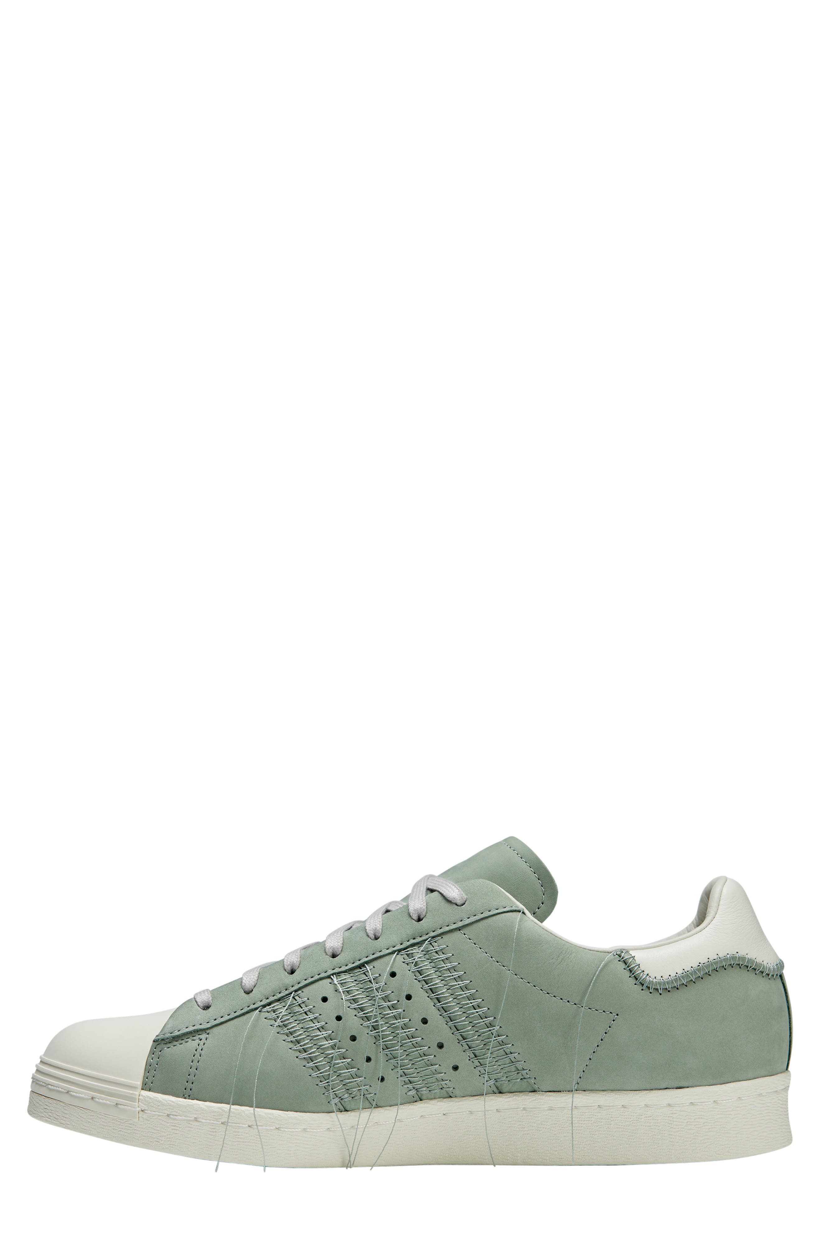 adidas Gender Inclusive Superstar Sneaker, Alternate, color, Silver Green/ White/ Brown