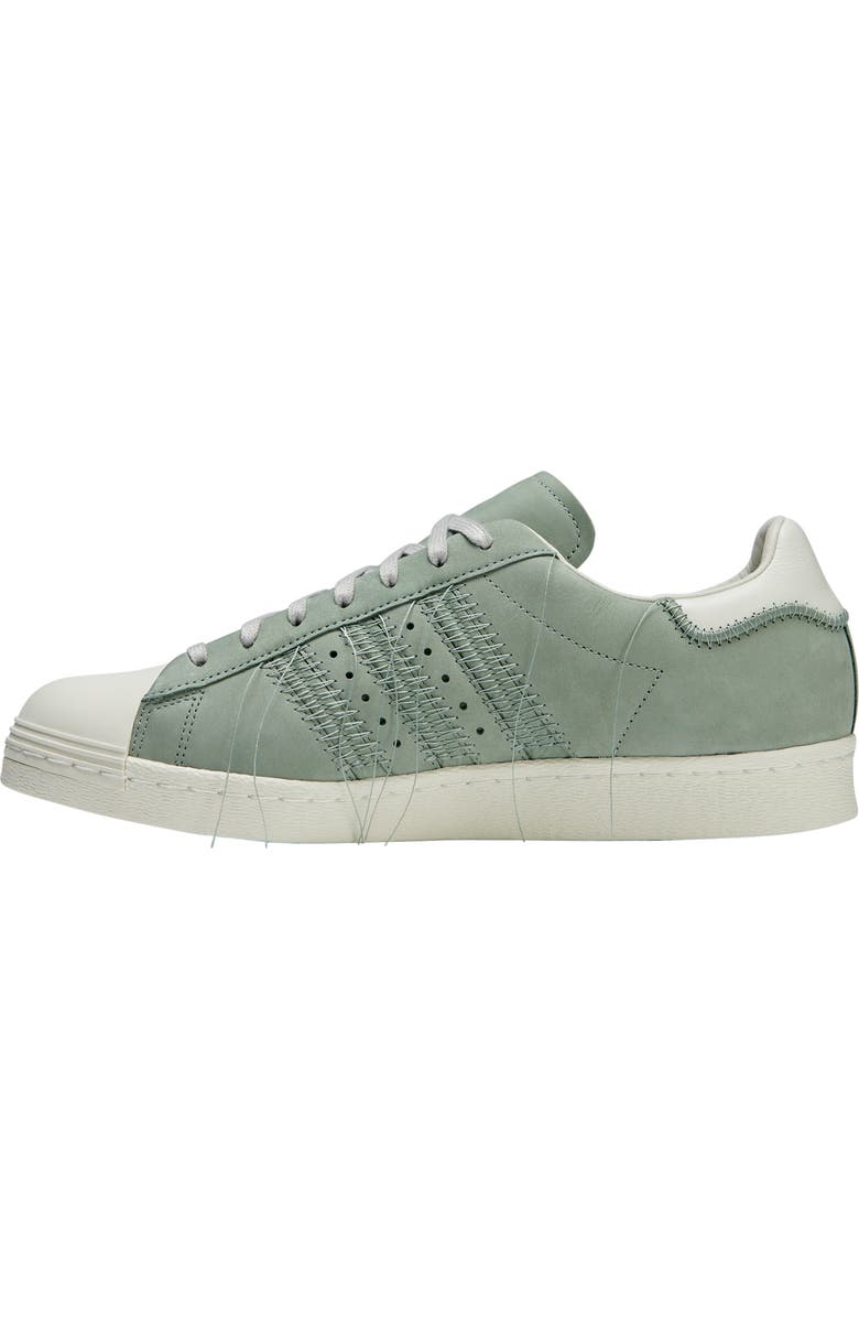 adidas Gender Inclusive Superstar Sneaker, Alternate, color, Silver Green/ White/ Brown