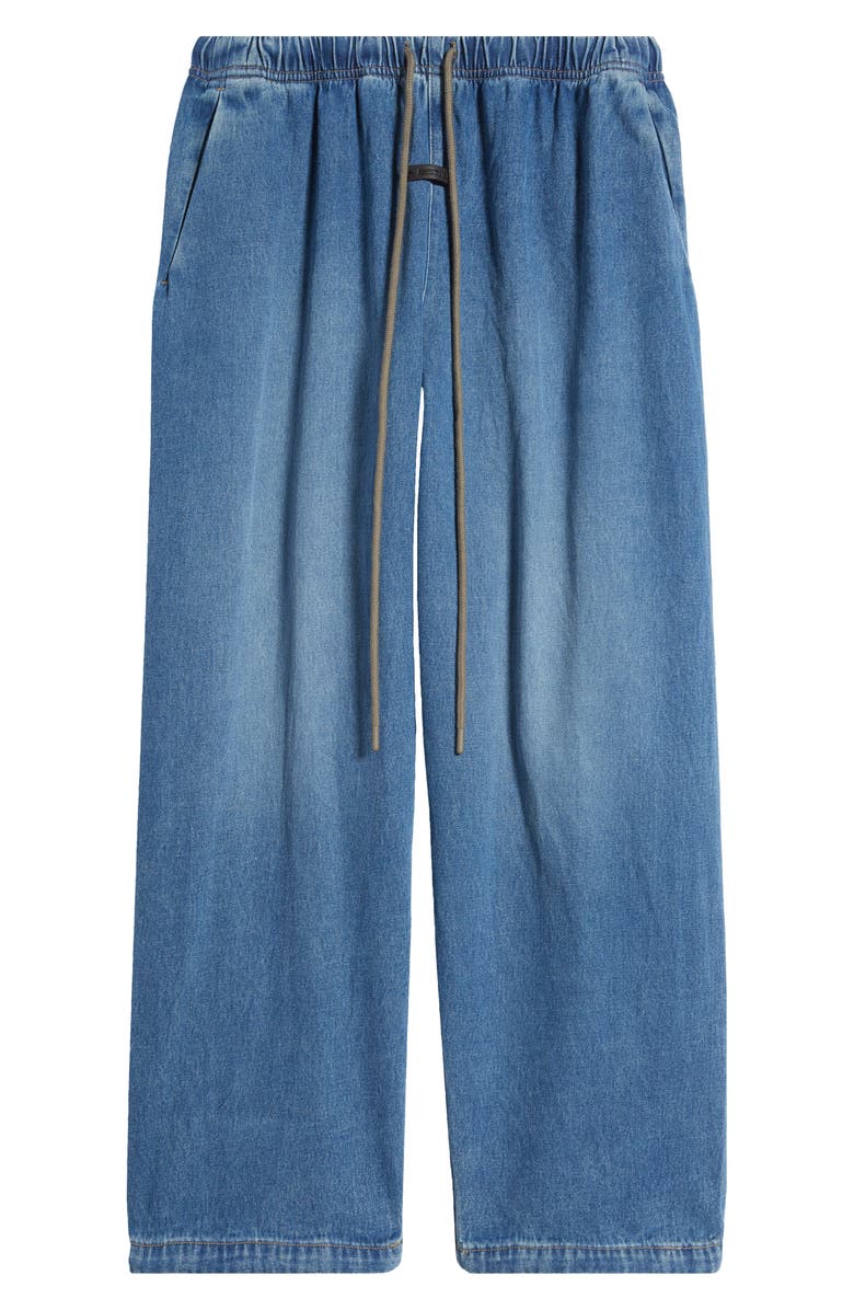 Fear of God Essentials Denim Drawstring Lounge Pants, Alternate, color,