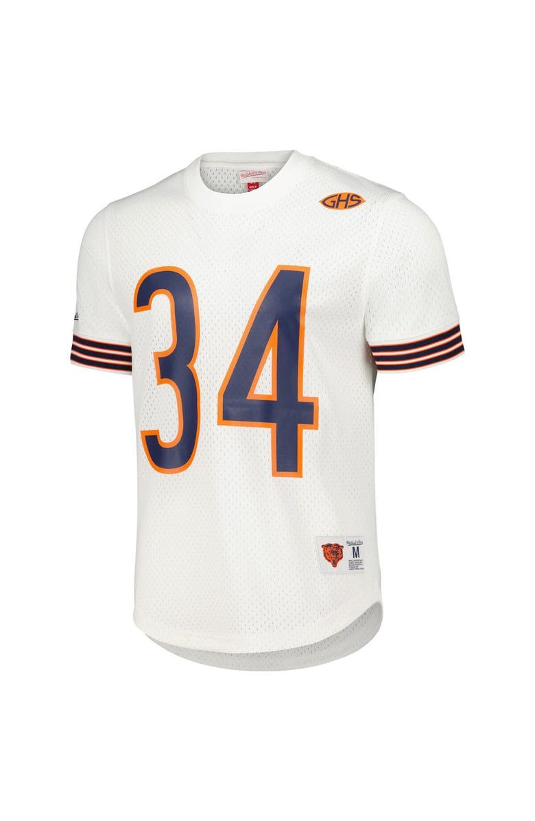 Mitchell & Ness Men's Mitchell & Ness Walter Payton White Chicago Bears Retired Player Name & Number Mesh Top, Alternate, color, 
