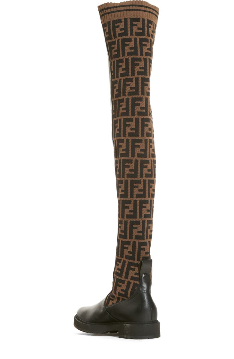Fendi Rockoko Over the Knee Boot, Alternate, color,