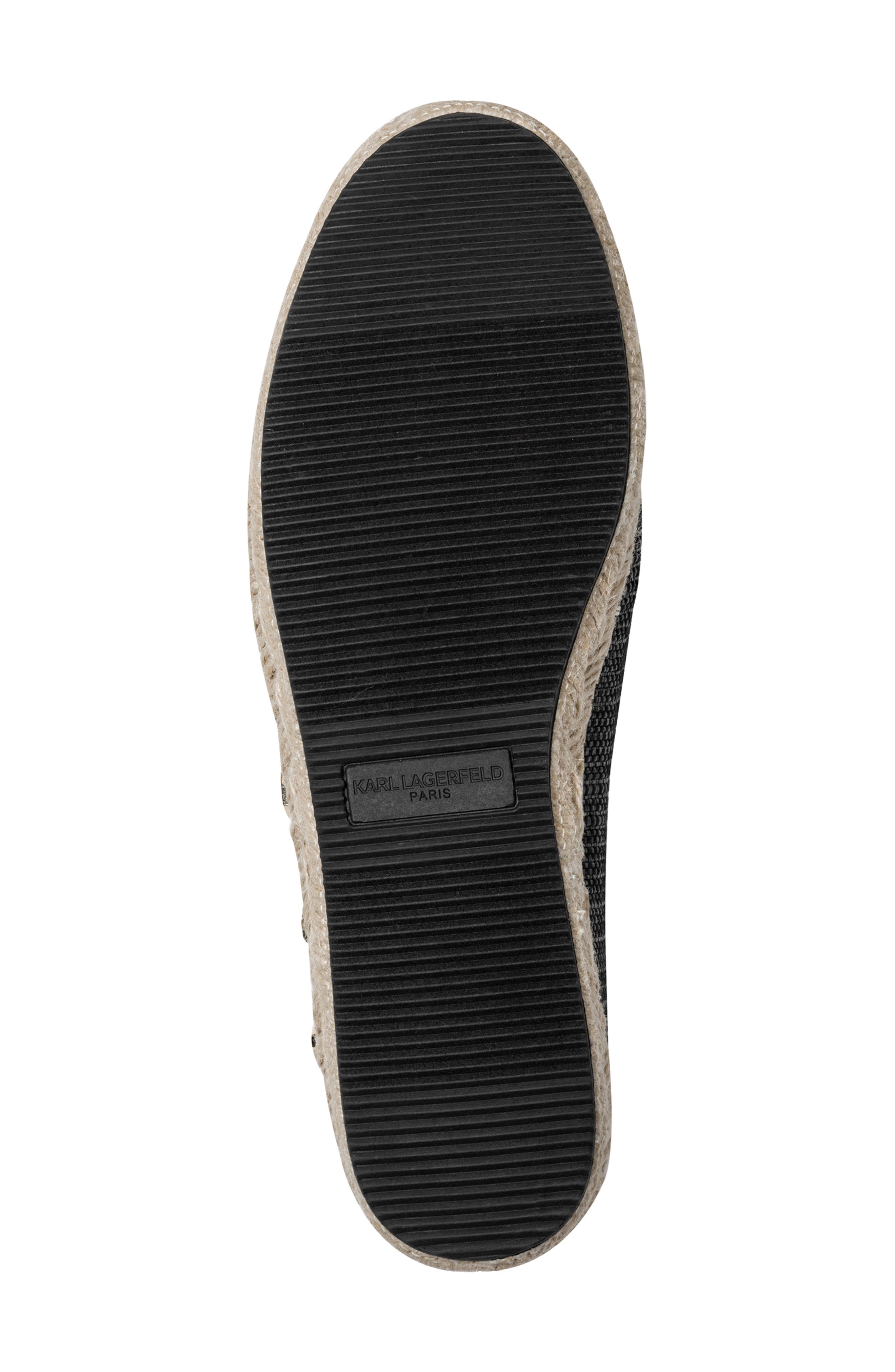 KARL LAGERFELD PARIS Malvie Espadrille Flat, Alternate, color, Black