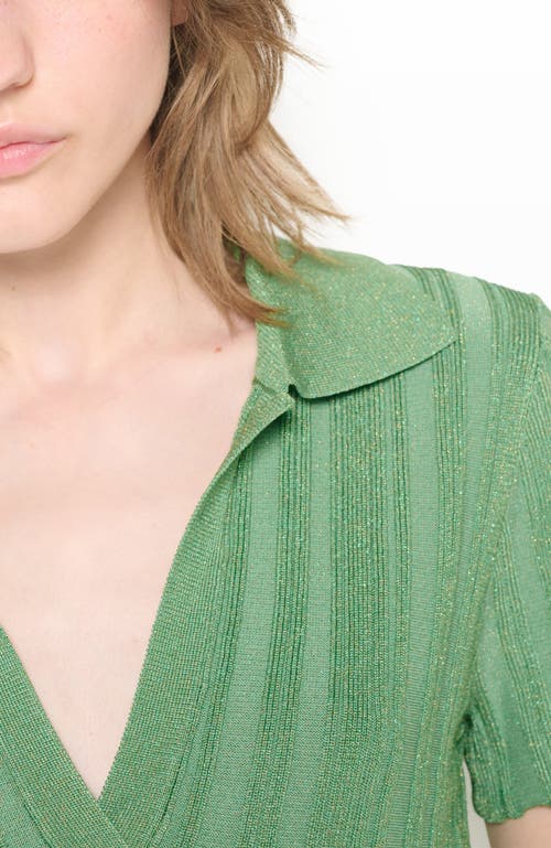 As B Y Df Tilda Ribbed Top In Mint Matcha