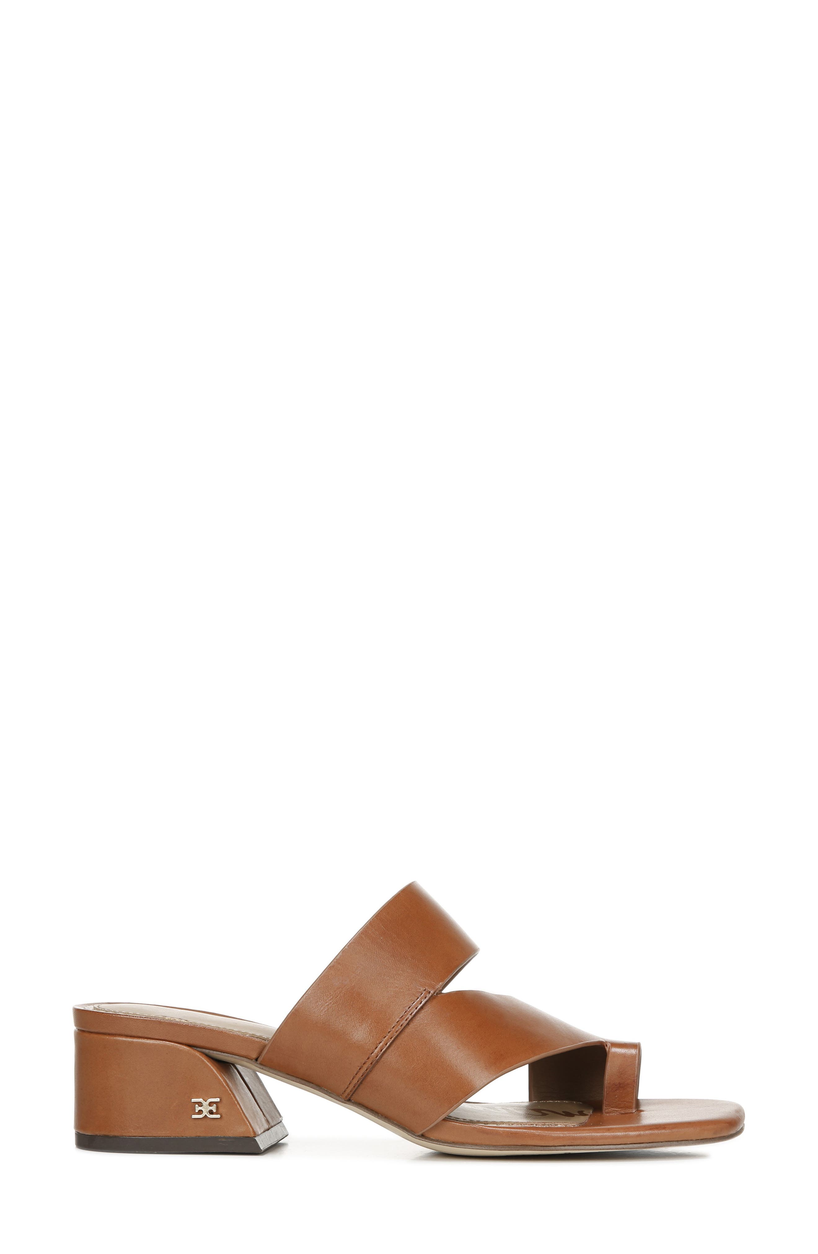 Prague Slide Sandal, Alternate, color, GINGER BROWN LEATHER