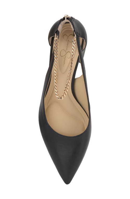 Jessica Simpson Sylan Chain Ankle Strap Pointed Toe Pump