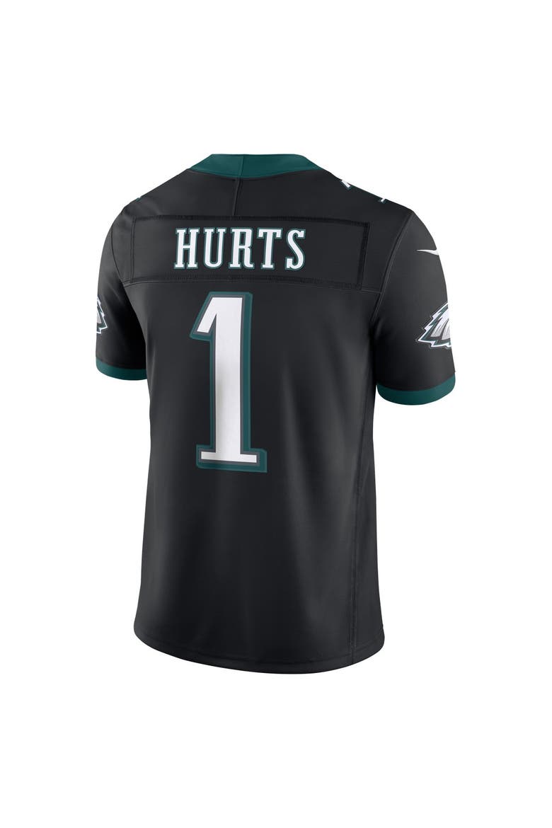 Men's Nike Jalen Hurts Black Philadelphia Eagles Alternate Vapor F.U.S.E. Stitched Limited Jersey, Alternate, color, Black