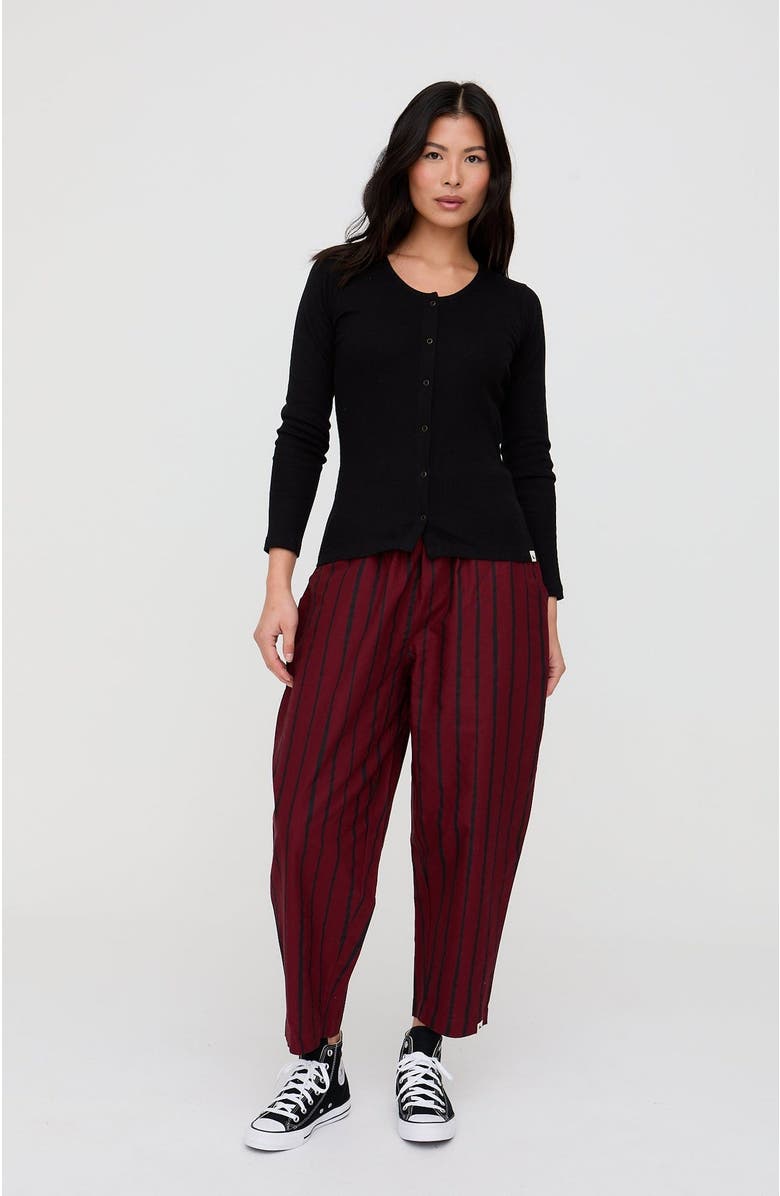 Turtledove London Organic Cotton Nora Long Sleeve Top, Alternate, color, Black