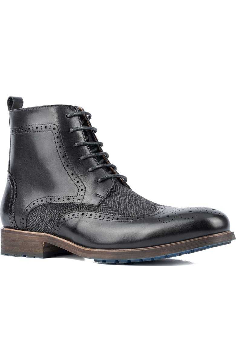 VINTAGE FOUNDRY Flint Herringbone Boot, Main, color, Black