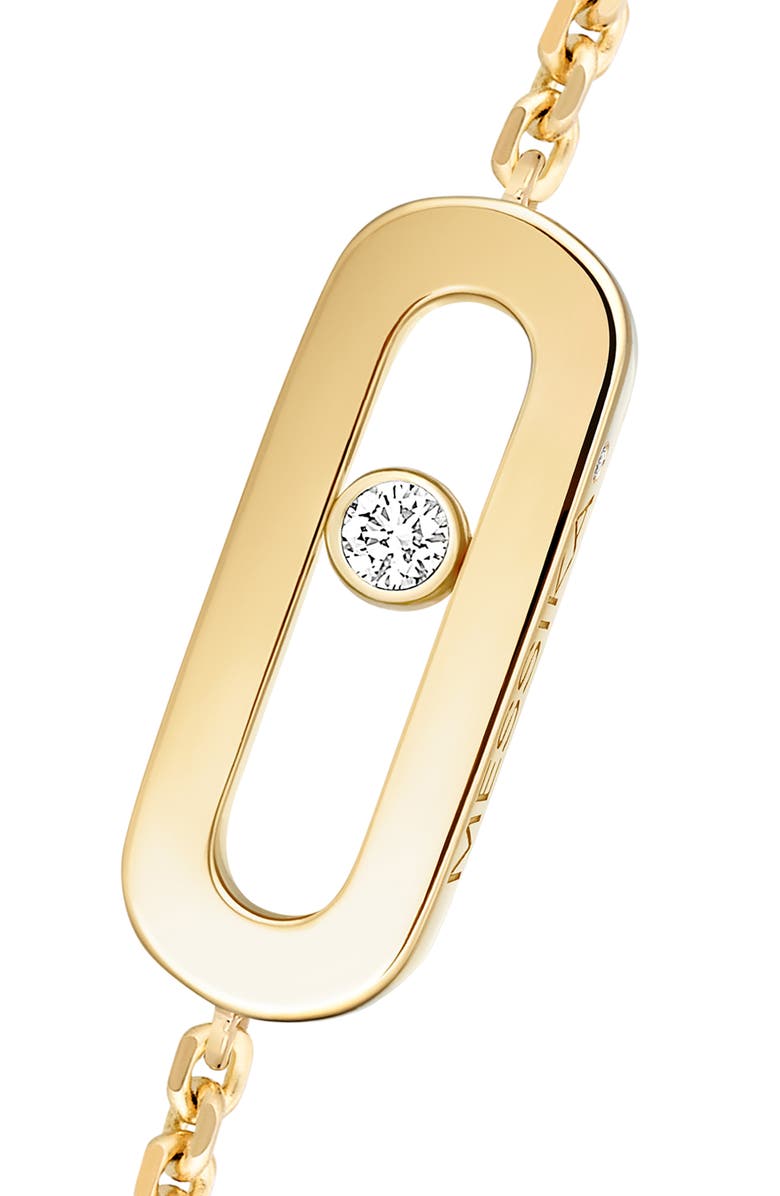 Messika Move Uno Diamond Bracelet, Alternate, color, Yellow Gold