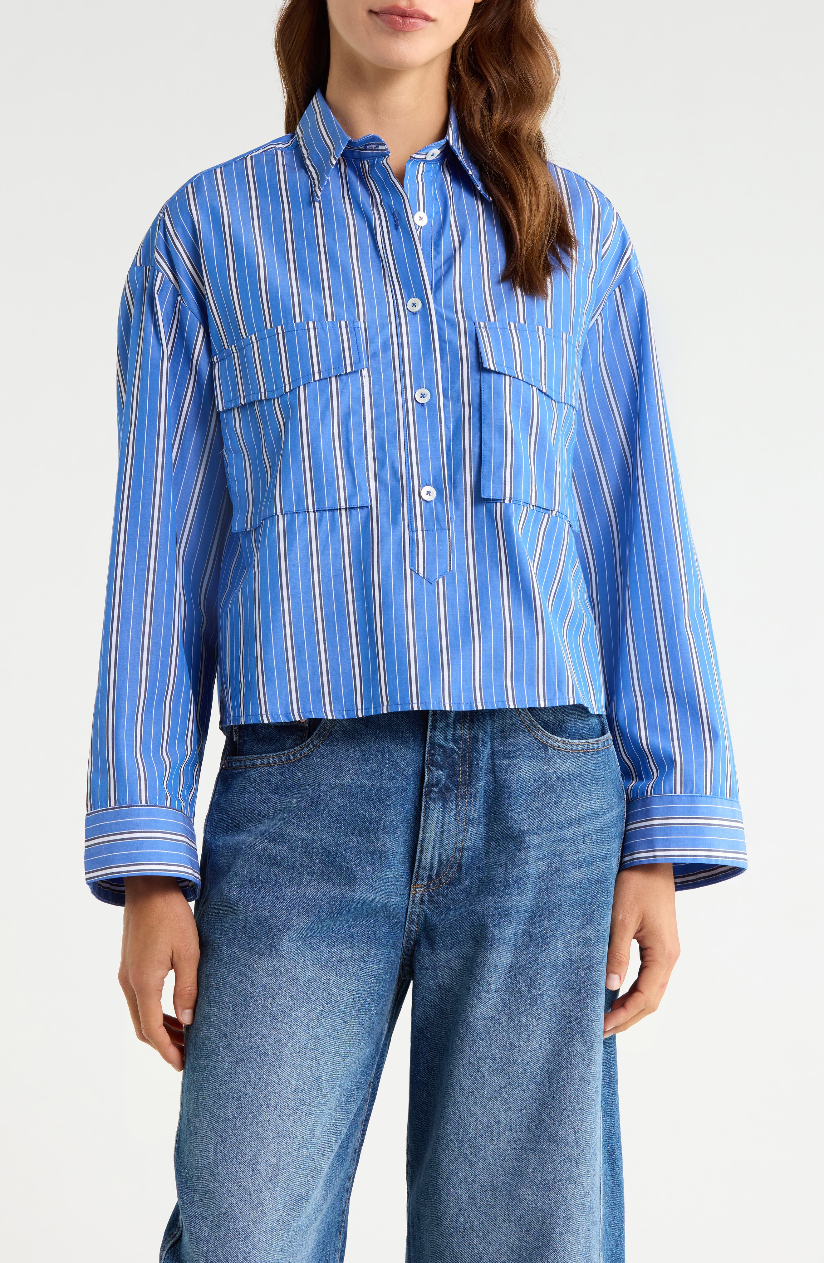 selected BLUE ROWAN STRIPE