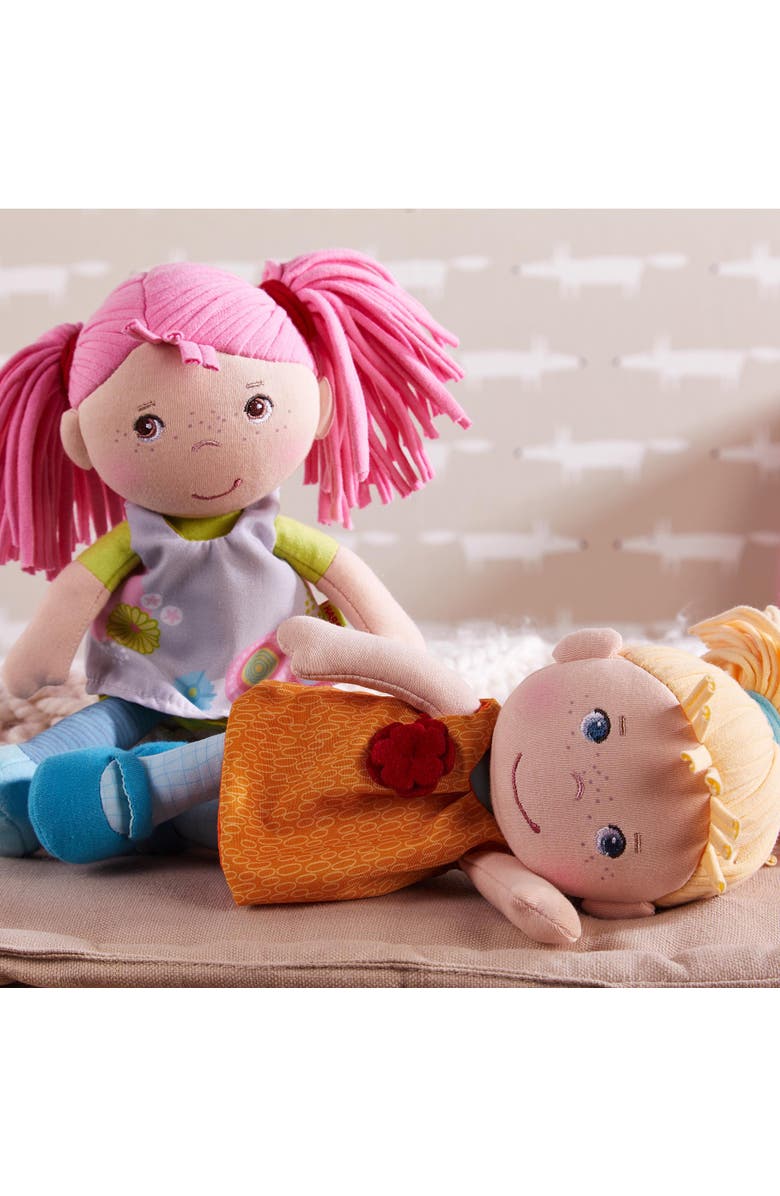 HABA Soft Doll Beatrice 8" - First Baby Doll with Pink Pigtails for Ages 6 Months and Up., Alternate, color, 