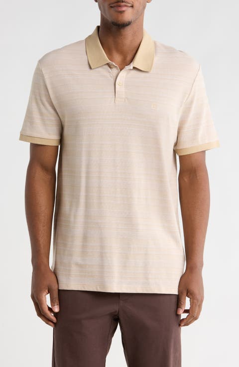 Stripe Jacquard Knit Polo