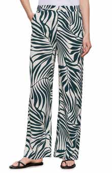 Sanctuary Print Wide Leg Trousers
