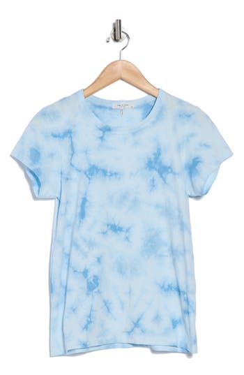 Rag & Bone Tie Dye Cotton T-shirt In Blue