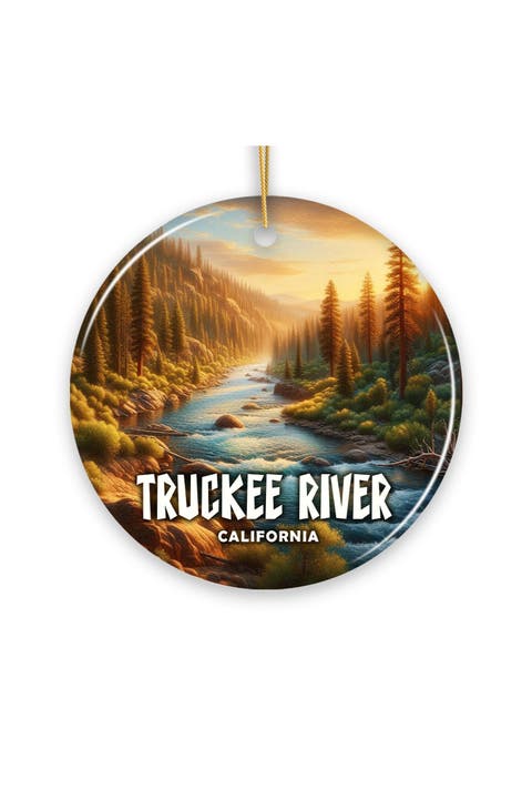 Truckee California Mountain Town Ornament - Version 2