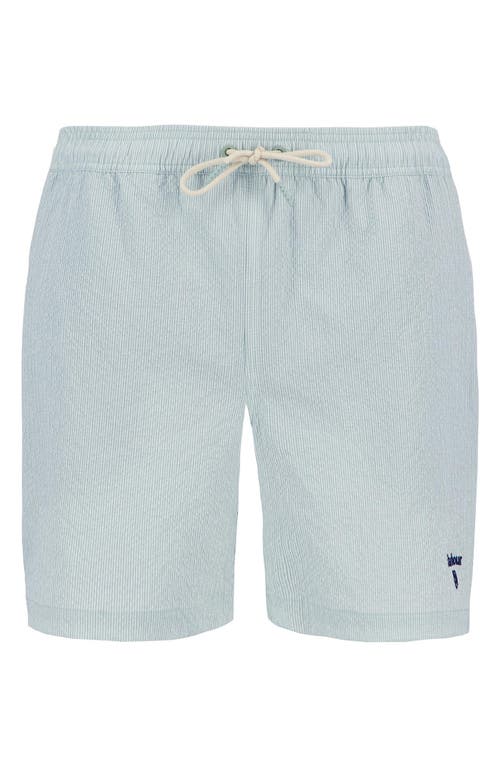 Shop Barbour Somerset Swim Trunks In Pale Apple Green