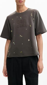 Desigual Logo Appliqué T-Shirt