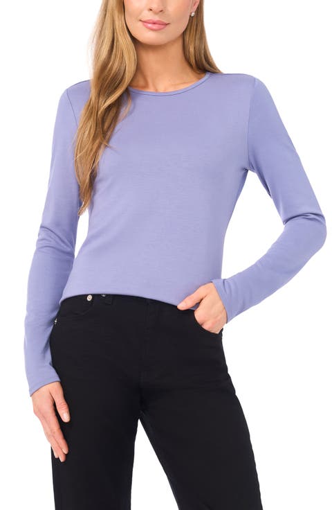 Halogen® Long Sleeve Knit Top (Regular & Petite)