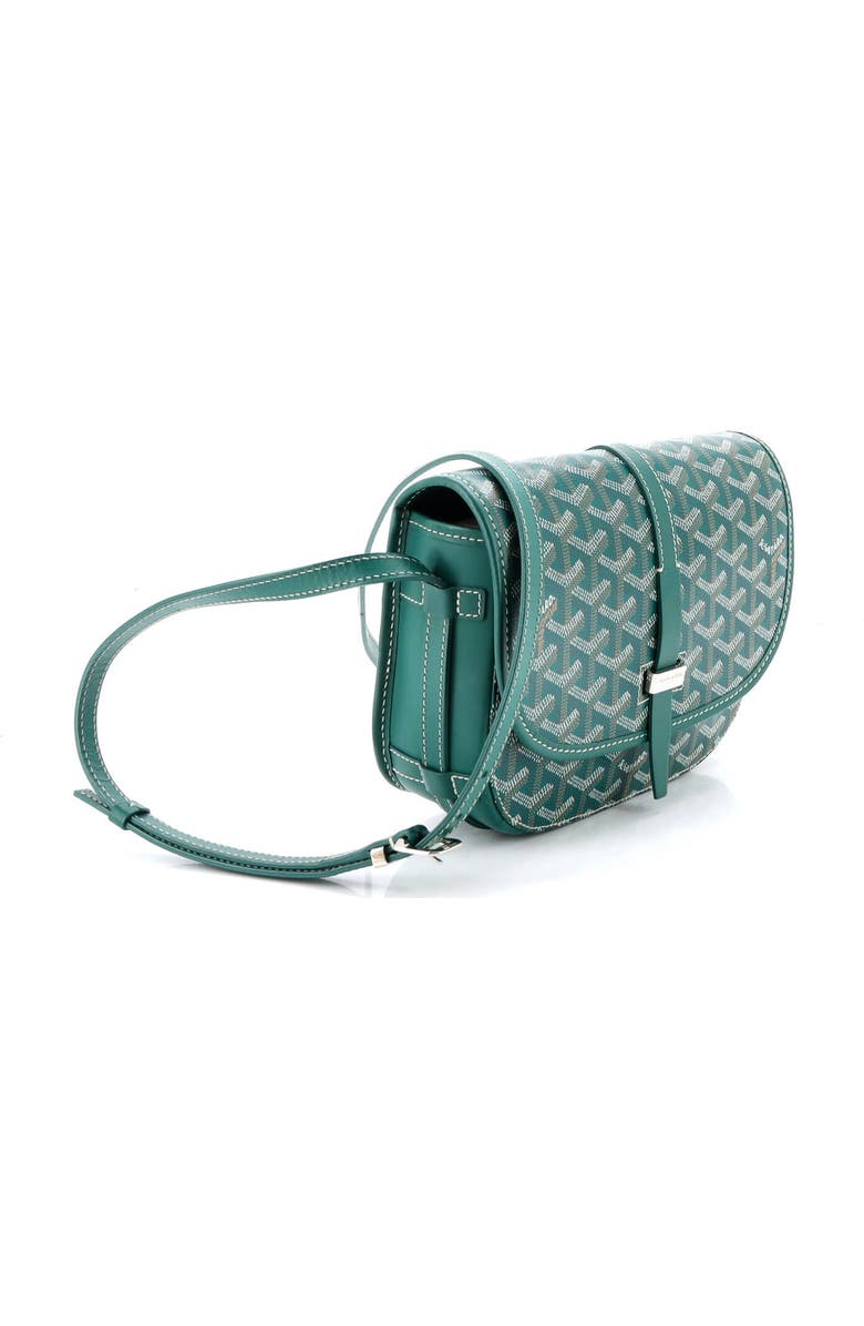 Pre-Owned Goyard Belvedere II Messenger Bag Coated Canvas PM, Alternate, color, Green
