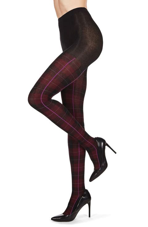 Glasgow Plaid Sweater Tights (Regular & Plus)