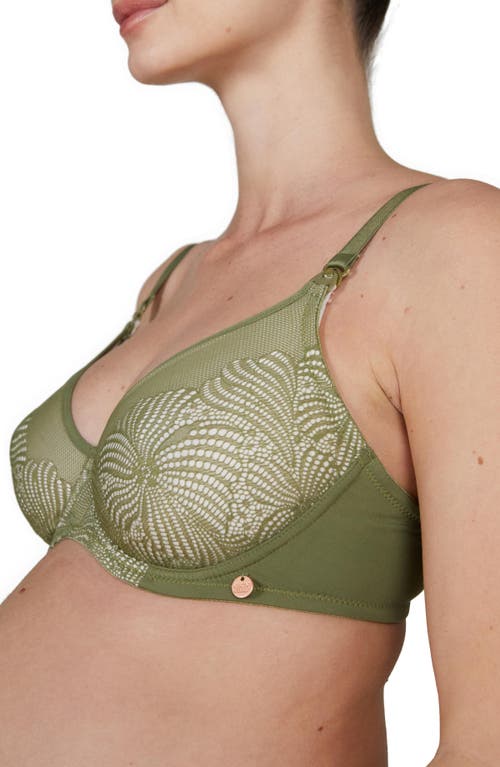 Cache Coeur Dahlia Pregnancy And Nursing Bra In Green
