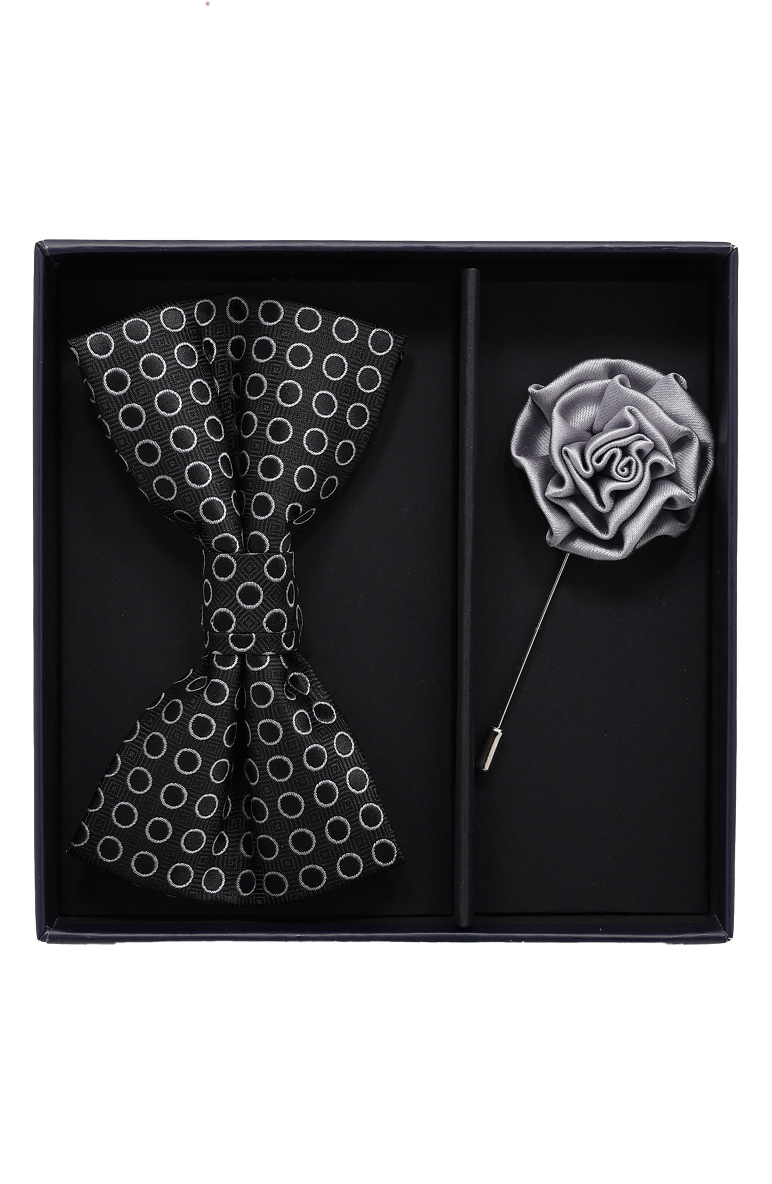 Ben Sherman Bow Tie & Lapel Pin Set