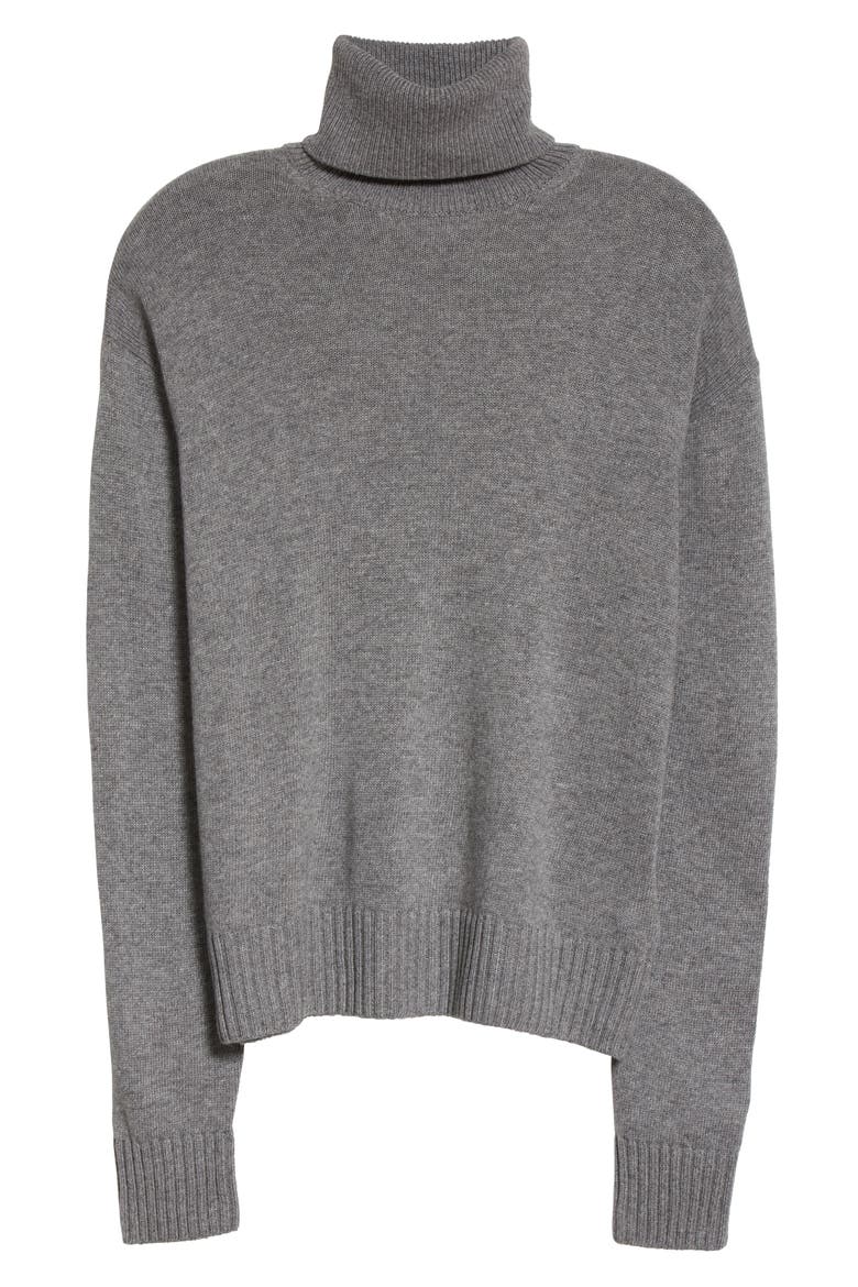 Men's Turtleneck Sweater, Alternate, color, MEDIUM GREY M